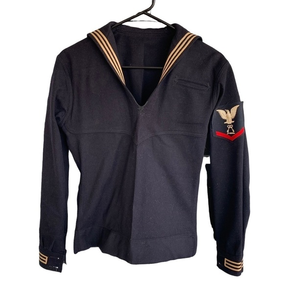 Vintage Military World War 2 Navy Dress Blue Uniform Commissary Steward - Picture 1 of 6